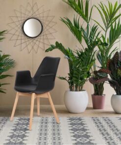 Alternative view of Chair Chaplin 110 set of 2 black