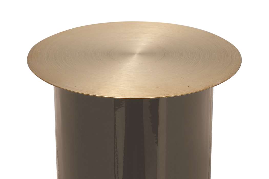 Floor Candle Holder Art Deco 165 taupe / gold - Afbeelding 3