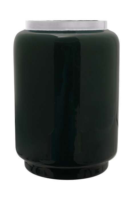 Vaas Art Deco 425 groen/zilver