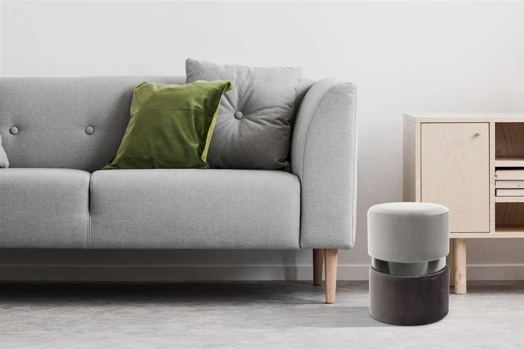 Hocker Gipsy 825 lichtgrijs / zwart / donkergrijs - Afbeelding 2