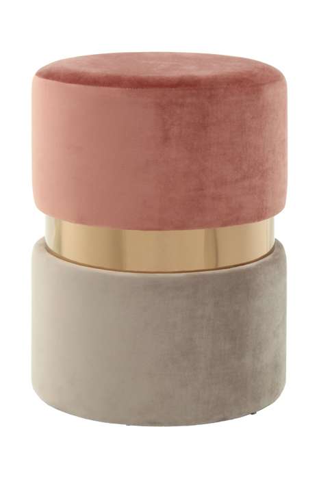 Hocker Gipsy 825 donker roze / Rosé / Taupe