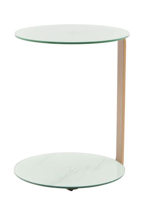 Sidetable Quentin 525 goud/wit