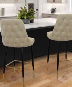 Alternative view of Barstool Moonlight taupe