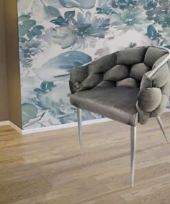 Alternative view of Chair Grace 125 2er-Set anthracite / silver