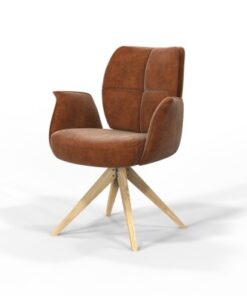 Manhattan Cowboy Cognaque Wood Legs