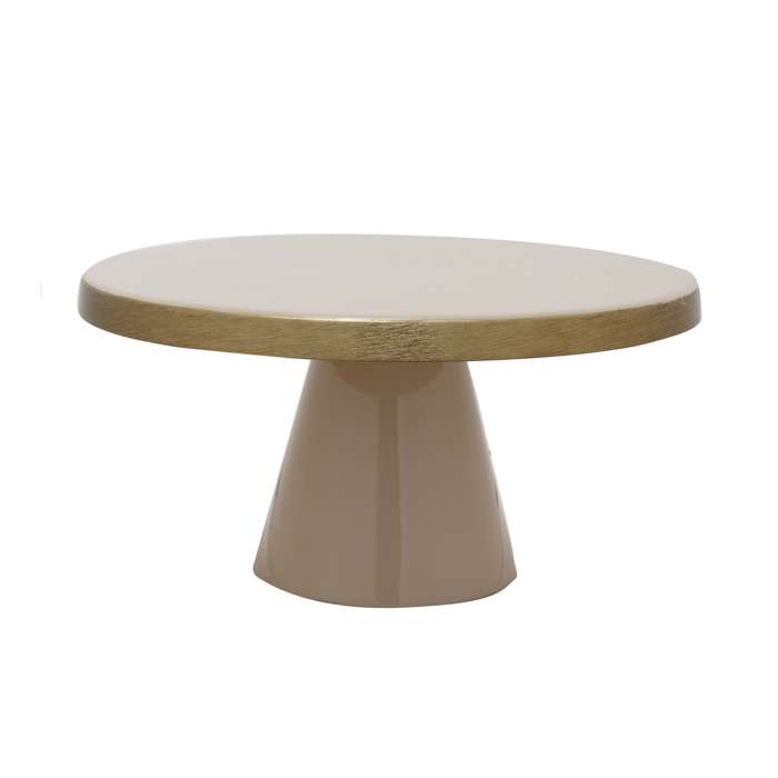 Taartschaal Art Deco 2035 beige/goud