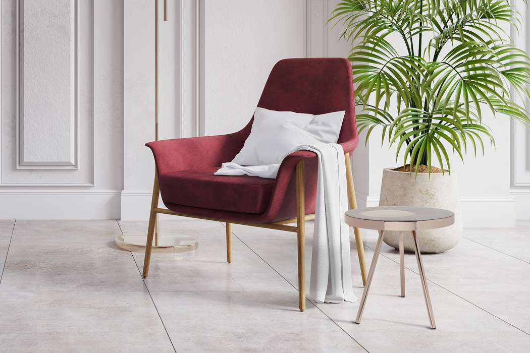 Sidetable Morrison 2025 aubergine/goud - Afbeelding 2