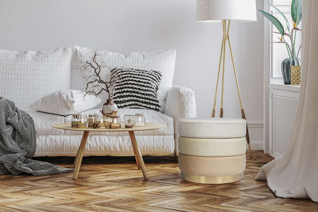 Stool Elyse 100 Cream / Multi - Afbeelding 3