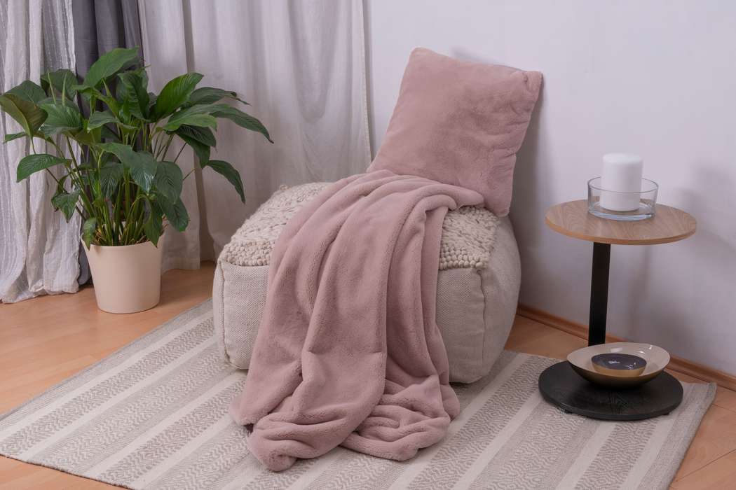 Deco Cushion & Blanket Aimee 625 set of 2 pink - Afbeelding 5