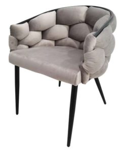 Stoel Grace 125 set van 2 Taupe / zwart