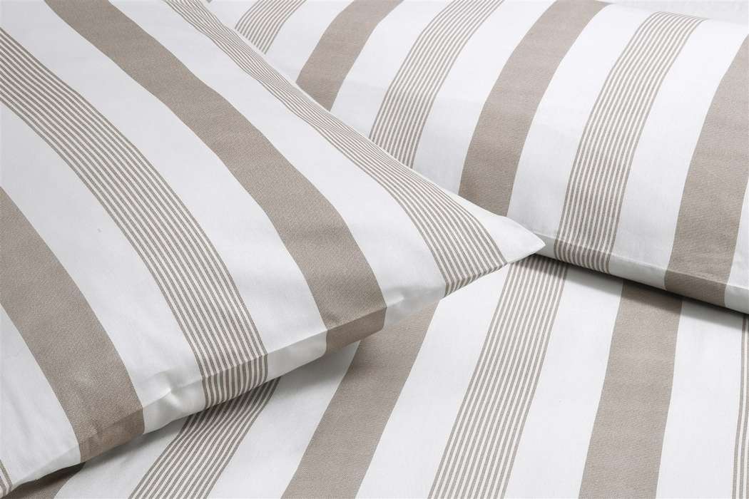 Bed linen Pina 100-DE Taupe 135cm x 200cm / 80cm x 80cm - Afbeelding 3