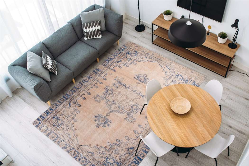 Vintage 8406 blauw 140x200cm - Afbeelding 2