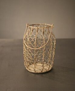 Windlicht met handvat 20cm