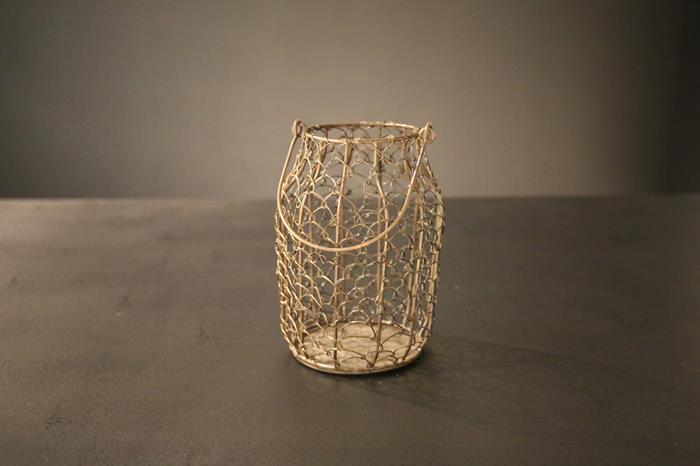 Windlicht met handvat 20cm