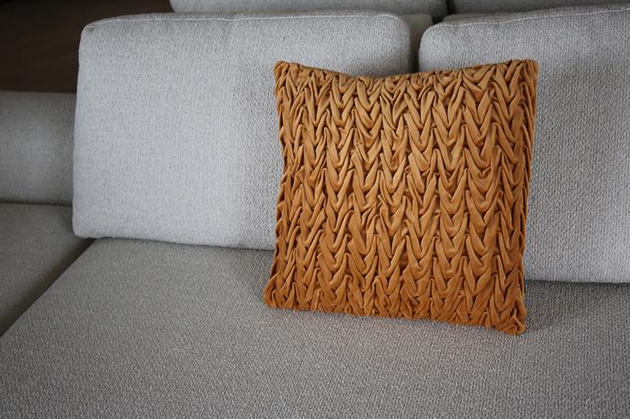 Kussen Fort Erie 45x45cm geel