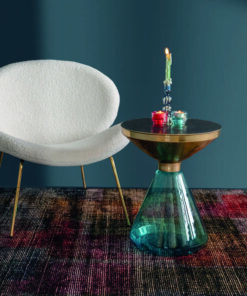 Alternative view of Sidetable Roman 325 blauw/goud