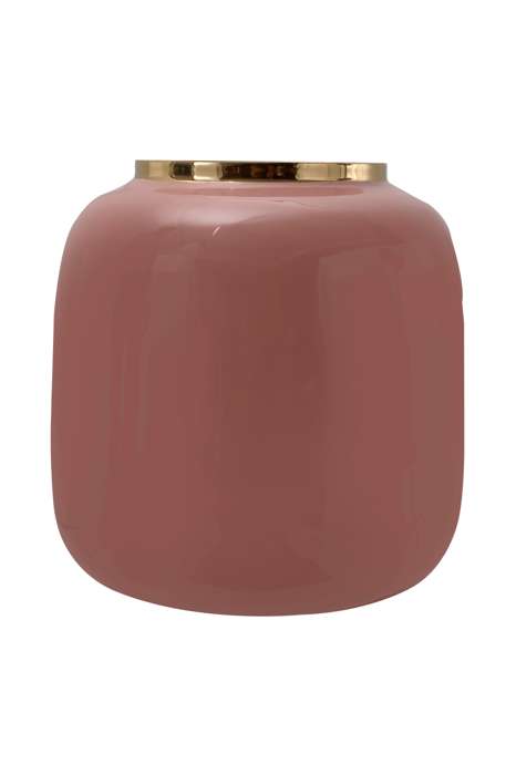 Vaas Art Deco 545 roze/goud