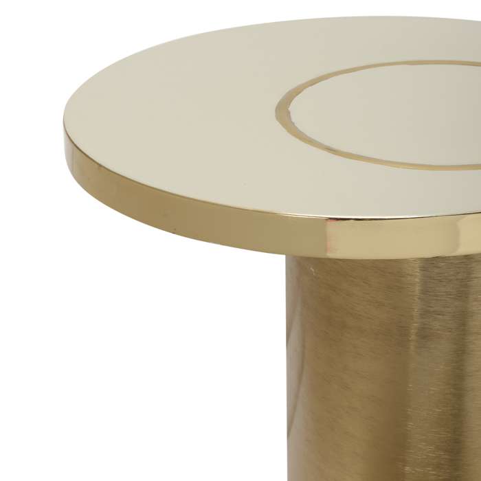 Bijzettafel Art Deco 2325 taupe/goud - Afbeelding 3