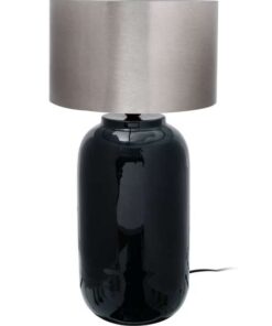 Table lamp Art Deco 725 dark green / silver
