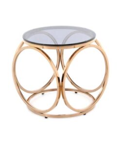 Sidetable Whitney 125 grijs/goud