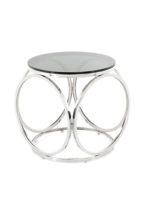 Sidetable Whitney 125 zwart/zilver