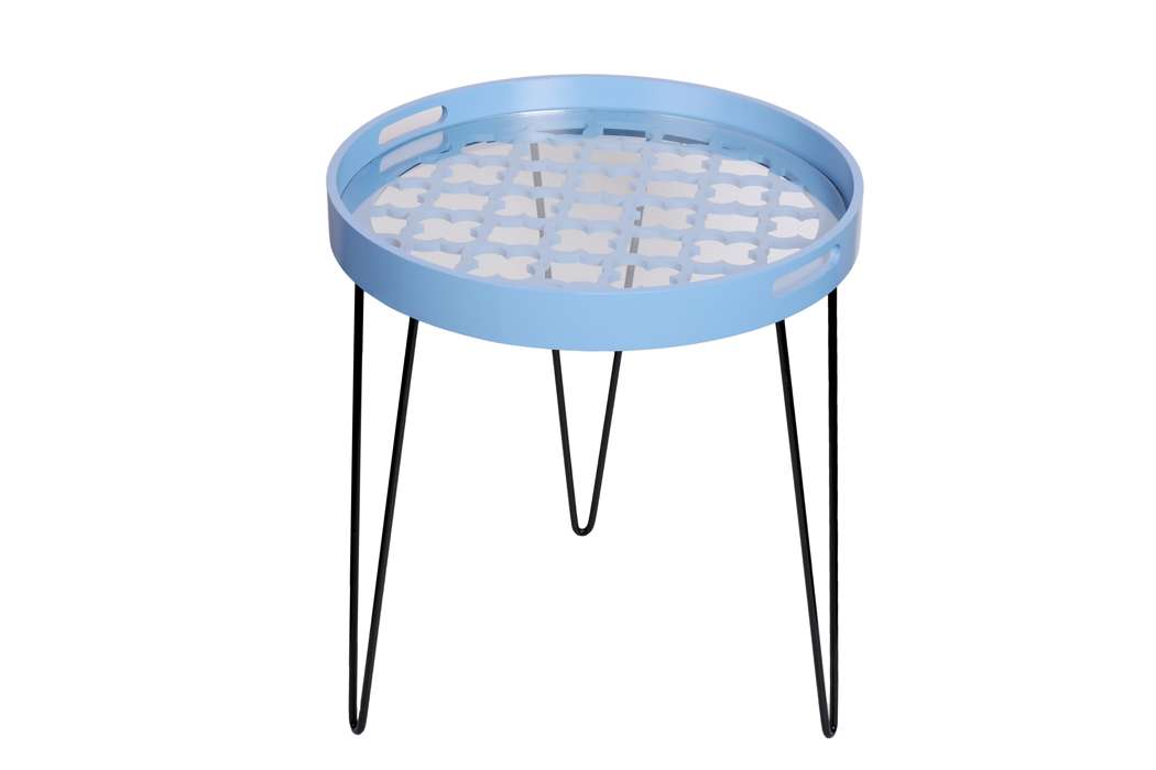 Bijzettafel River 210 blauw