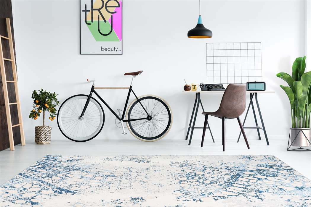Galaxy 700 Crème/Blue 120x170 cm - Afbeelding 2