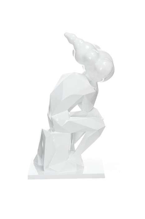 Sculpture Kenya 110 white - Afbeelding 4