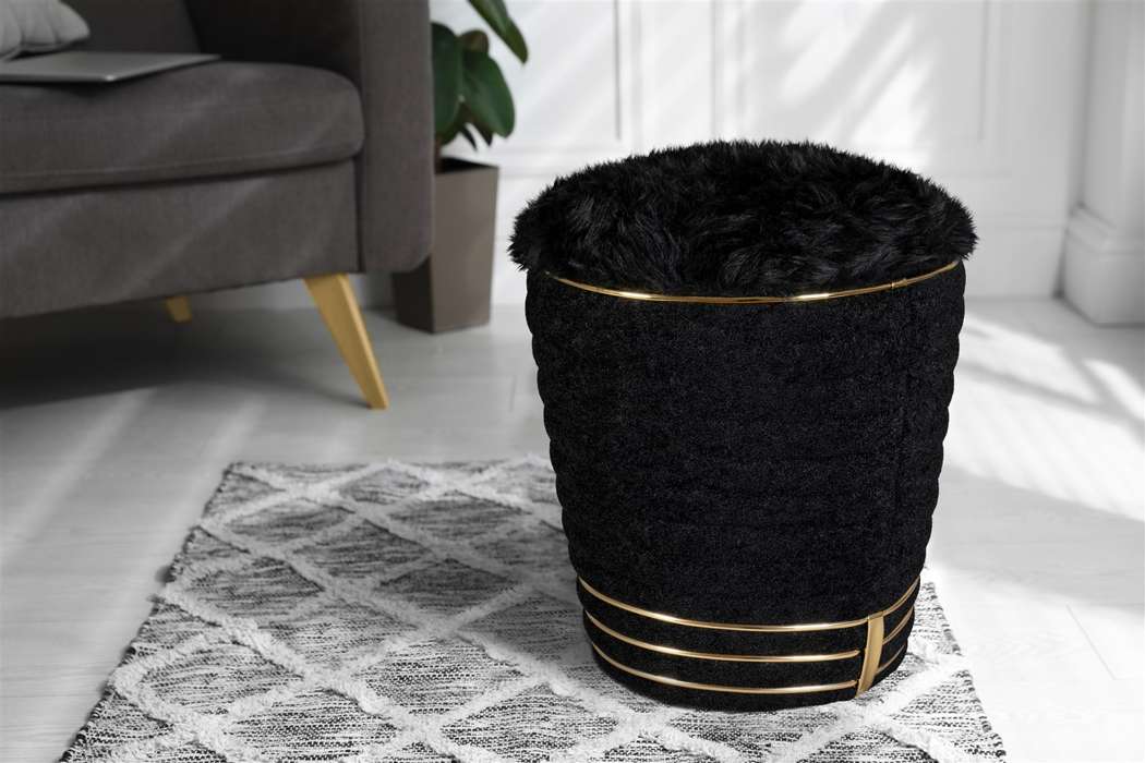 Stool Doric 335 Black / Gold - Afbeelding 3