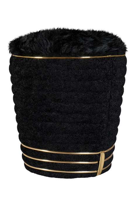 Stool Doric 335 Black / Gold