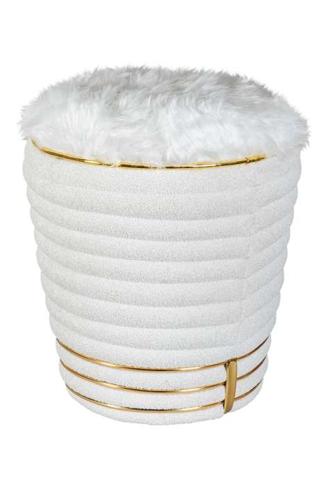 Stool Doric 335 White / Gold - Afbeelding 2