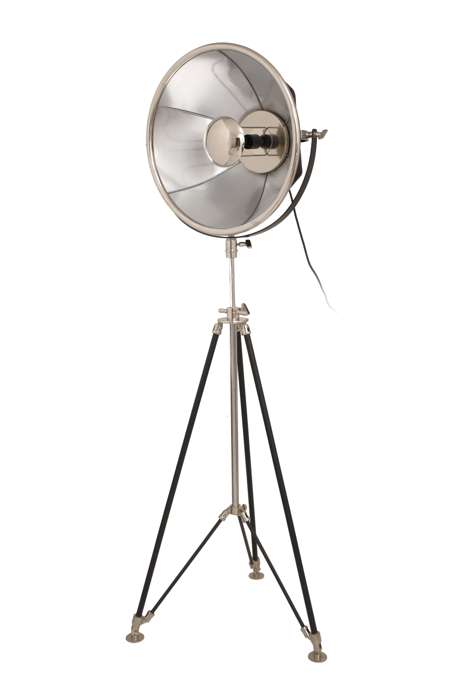 Vloerlamp Bowie 125 zwart/zilver