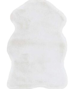 badmat Rabbit Sheepskin 200 wit 60x90cm