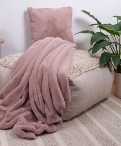 Alternative view of Deco Cushion & Blanket Aimee 625 set of 2 pink