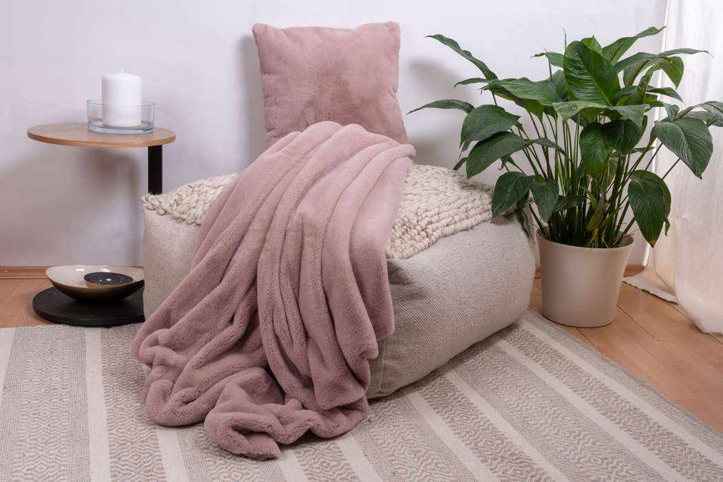 Deco Cushion & Blanket Aimee 625 set of 2 pink - Afbeelding 2