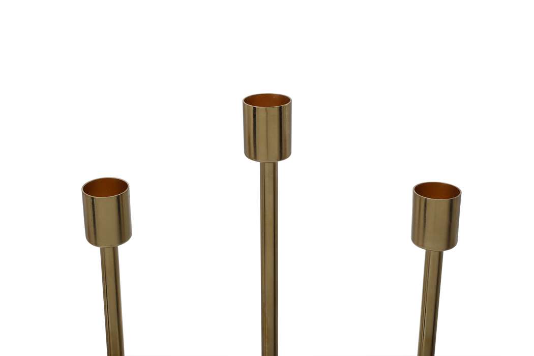 Kandelaar Art Deco 525 donker groen / goud - Afbeelding 3