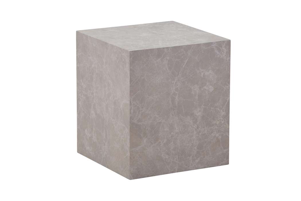 Bijzettafel kubus Cuboid, beige