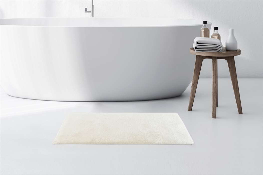 Badmat Rabbit light 50x90 wit - Afbeelding 2