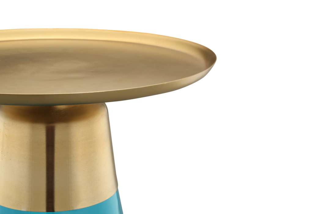 Sidetable Roman 225 blauw/goud - Afbeelding 3
