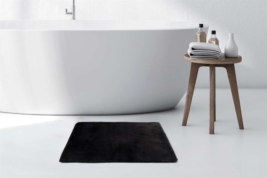Badmat Rabbit 50x90cm, donker grijs - Afbeelding 2