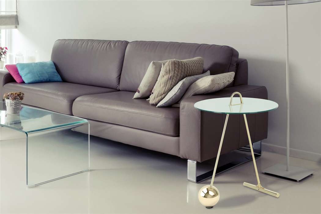 Side table Pendulum 525 goud/wit - Afbeelding 2