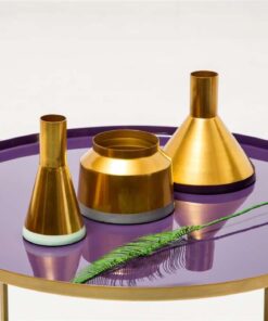 Alternative view of Vaas Culture set3 140 goud/mint/paars/grijs
