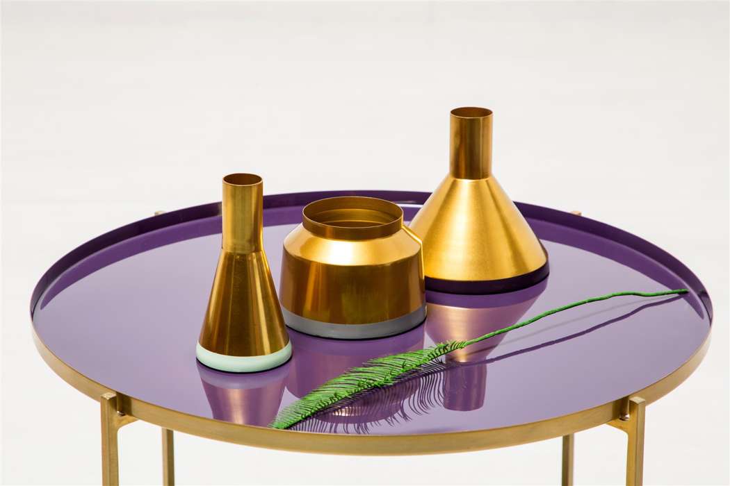 Vaas Culture set3 140 goud/mint/paars/grijs - Afbeelding 2