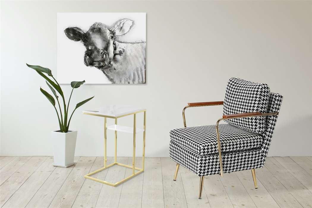 Sidetable Lucilla 225 wit/goud - Afbeelding 2