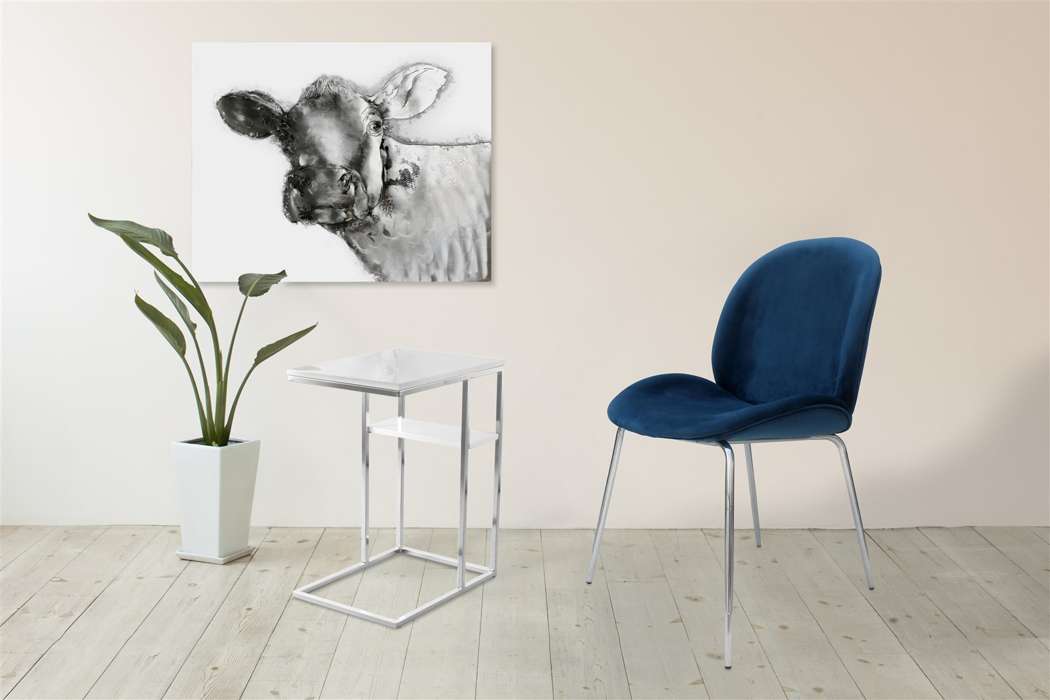 Sidetable Lucilla 225 wit/zilver - Afbeelding 2