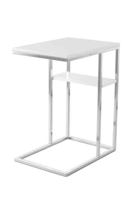 Sidetable Lucilla 225 wit/zilver