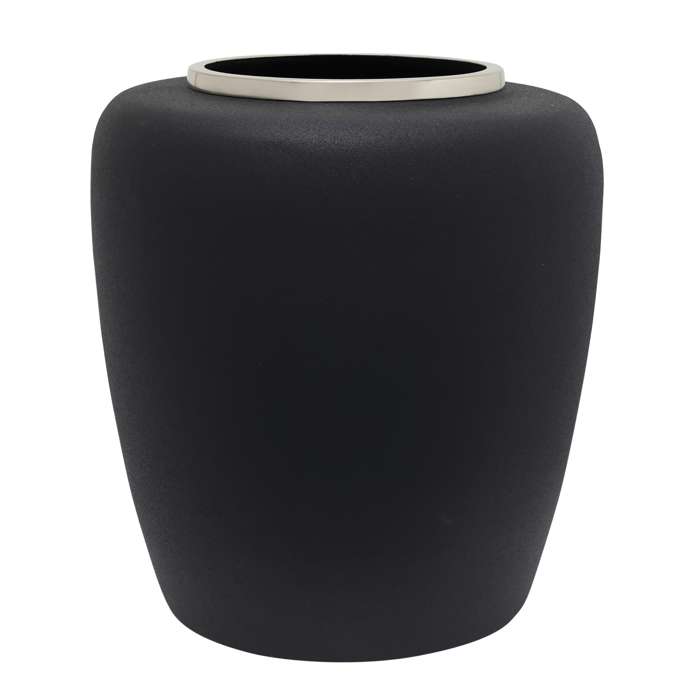 Vase Art Deco 2025 Black / Silver