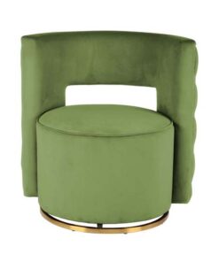 Alternative view of Armchair swivel armchair Sophistic 125 pistachio green / gold