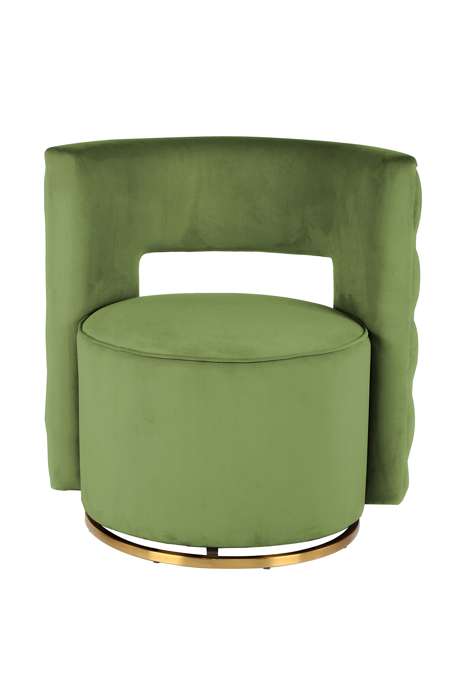 Armchair swivel armchair Sophistic 125 pistachio green / gold - Afbeelding 2