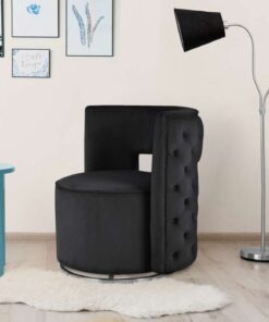 Alternative view of Lounge Chair Beverly 125 black / silver
